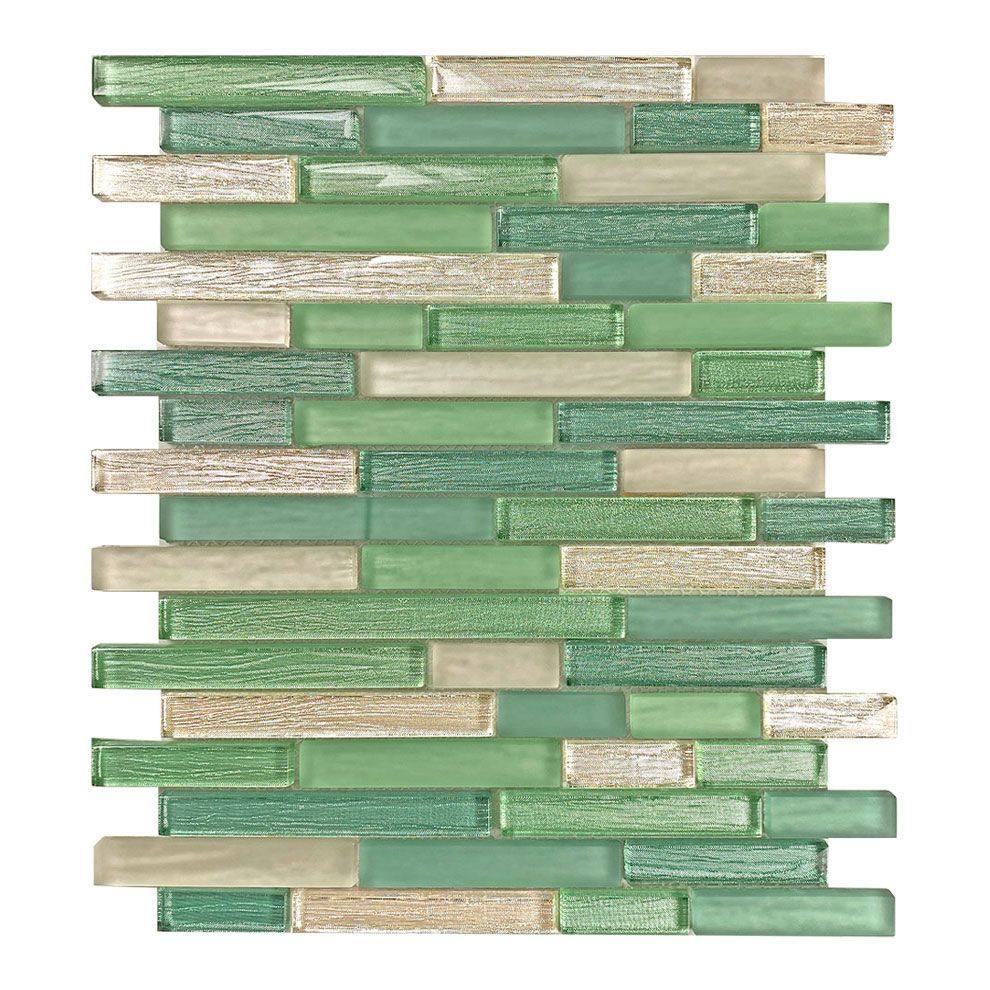 BRICK 1,5 LINO-6 verde Glasmosaik