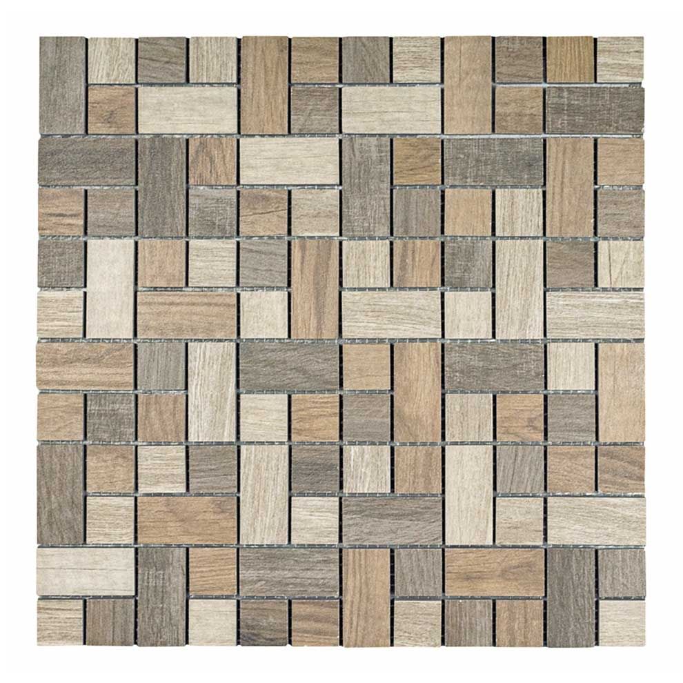 Mosaico VIVO WOOD-1  Feinsteinzeugmosaik