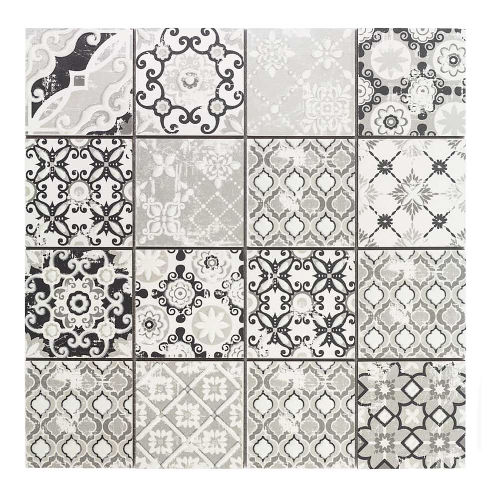 Casa PATCHWORK-3 7,5x7,5 grigio Keramikmosaik