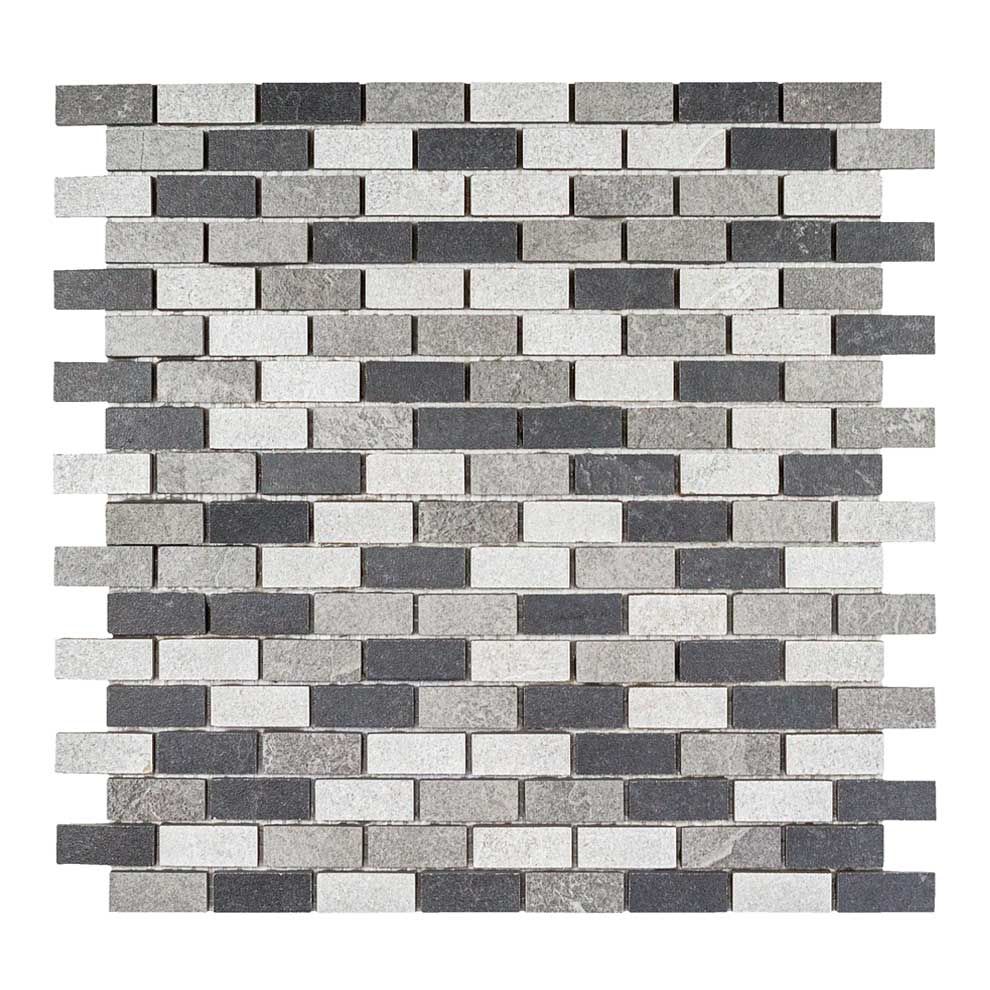 Mosaico BRICK LOOP-1 grigio Feinsteinzeugmosaik