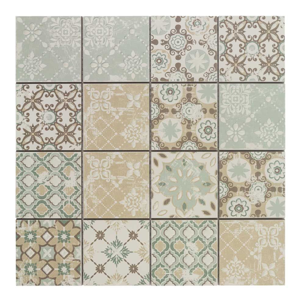 Casa PATCHWORK-2 7.5x7.5 beige Keramikmosaik