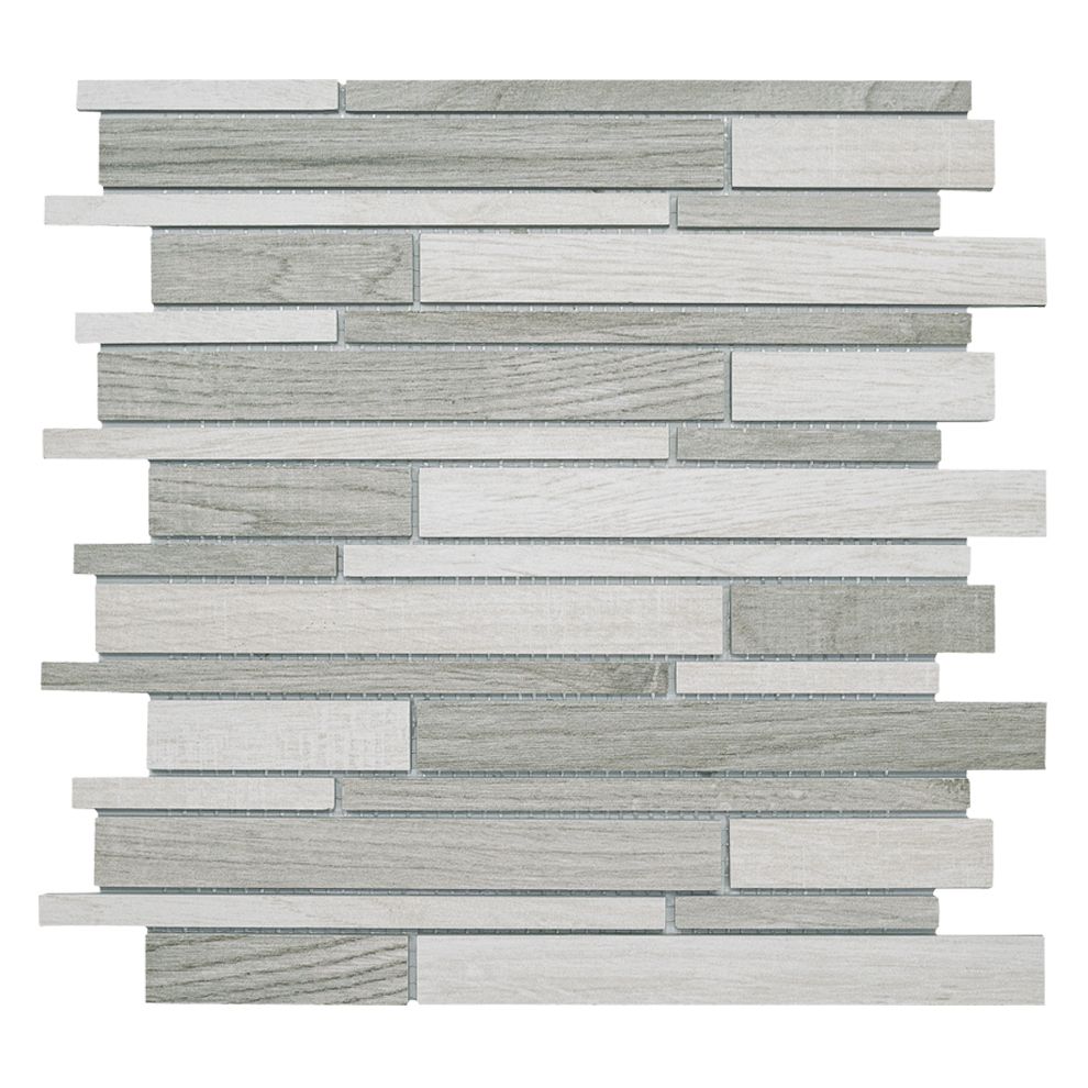 Mosaico MULTI WOOD-2  beige/grigio Feinsteinzeugmosaik